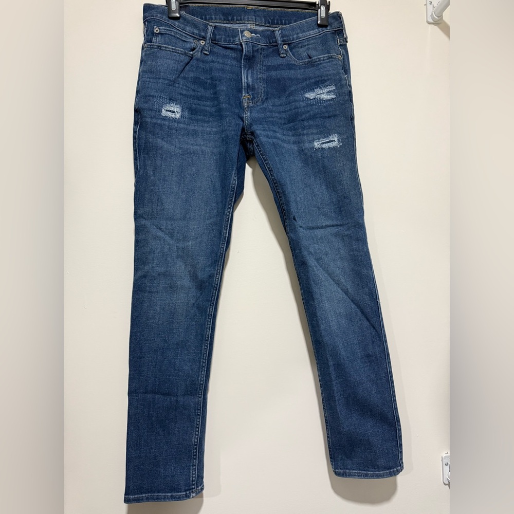 Abercrombie & Fitch Men's Langdon Skinny Blue Jeans 32x30
